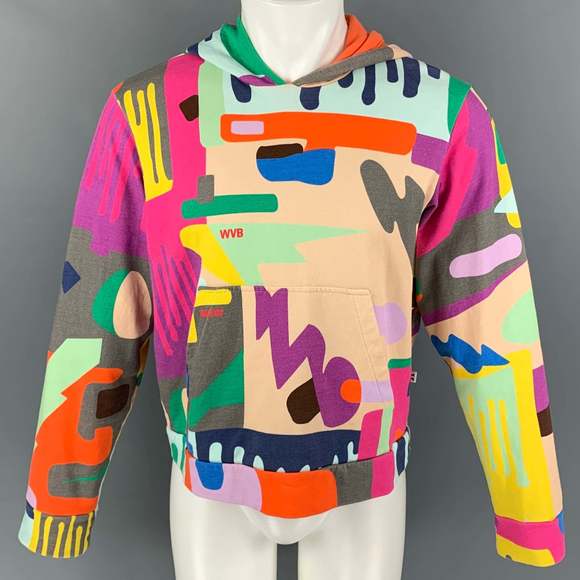 WALTER VAN BEIRENDONCK Other - WALTER VAN BEIRENDONCK AW19 Multi Color Drip Print Hooded Sweatshirt
